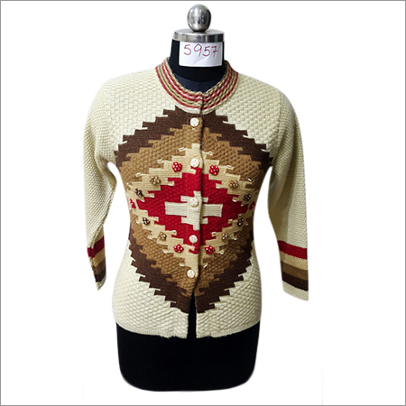 Ladies Printed Cardigan