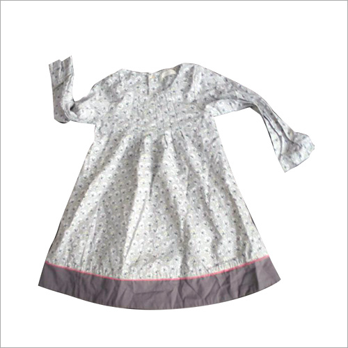 Full Sleeve White Frock