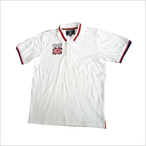 Kids White Collar T-Shirt