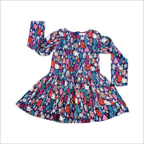 Toddler Girls Printed Frock