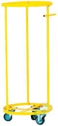 Hand Trolley - Steel, 1200mm Height, Yellow, 150kg Load Capacity | Heavy-Duty, Durable Design, Easy Use, Efficient Transport