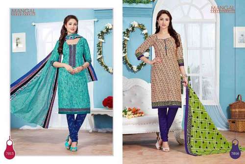 Cotton printed dress materials mangal vol-7
