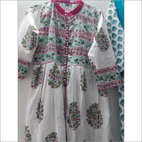 Hand Block Printed Kurti In Soft Cotton