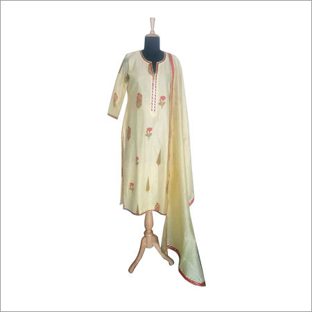 Hand Block Printed Kurti In Cotton