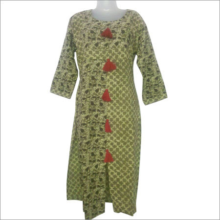 Ladies Printed Rayon Kurti