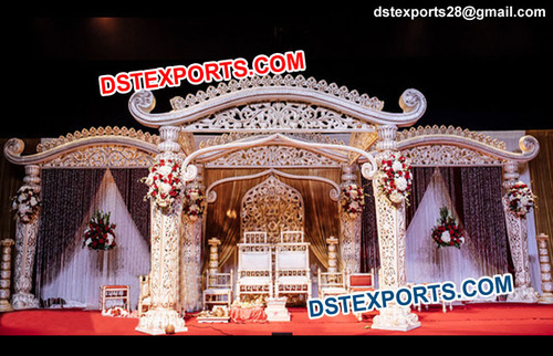Heavy  Fiber  Carved  Wedding  Mandap