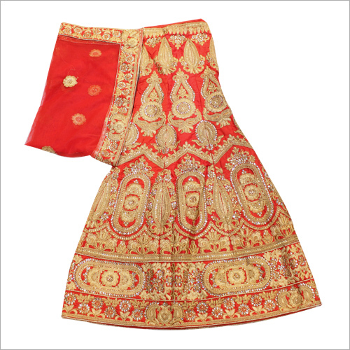 Heavy Zari Work Bridal Lehenga Choli