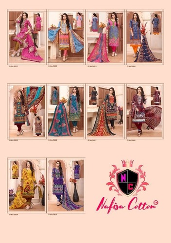 Cotton salwar suits sabnam karachi cotton