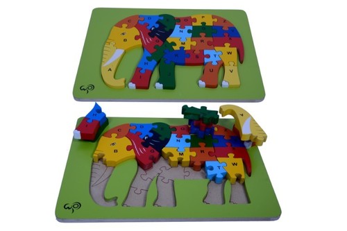 Elephant Puzzle -With ABC