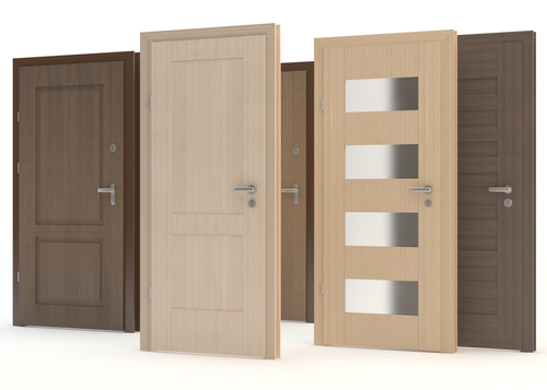 WPC Door - Solid Wood Appearance, Customizable Colors , Water-Resistant and Wear-Tear Resistant Finish