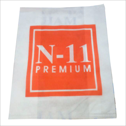 White D Cut Non Woven Bag