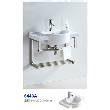 SS Structure Basin - 640x430x490mm | Stainless Steel, Elegant Design with Rust-Resistant Powder Coating, Wide Drainage Opening for Optimal Flow