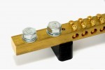 300 A 12 Way 2 x M10 Studs Brass Neutral Bus Bars