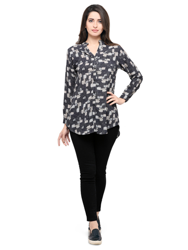 Black Western Top