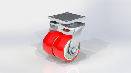 Plate Type Polyurethane Twin Wheel-n Plate Type Polyurethane Twin Wheel-n