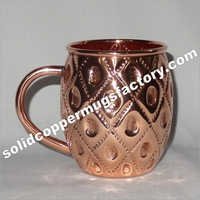 Metal Embossed Solid Copper Beer Mug-moscow Mule Mug