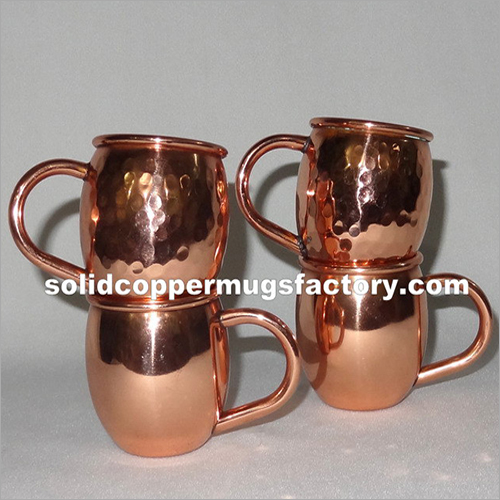 Solid Copper Moscow Mule Mugs