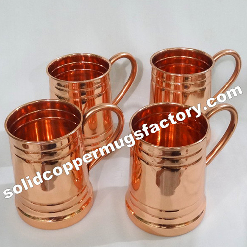 Solid Copper Stein Beer Mugs