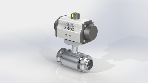2 Piece Design Ball Valve SMS End with Potioner