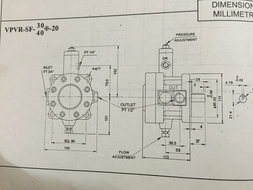 SVPF-40-70-20H14 VARIABLE VANE PUMP