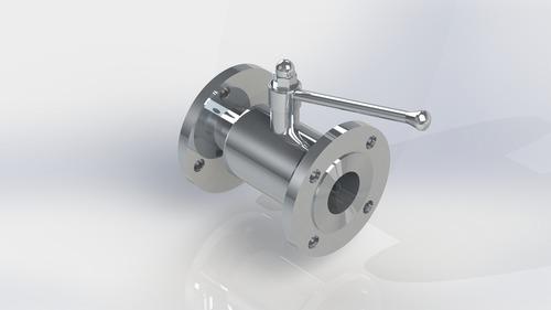 2 Piece Design Ball Valve FlangeEnd with Potioner