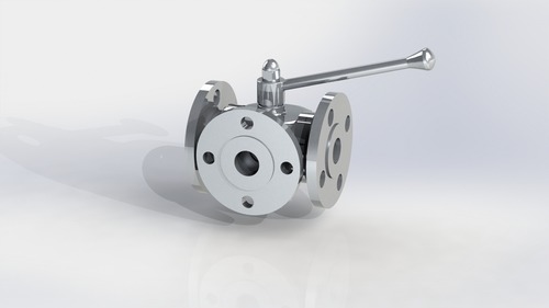 3 Way Ball Valve Flange End