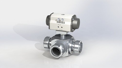 3 Way Ball Valve SMS End