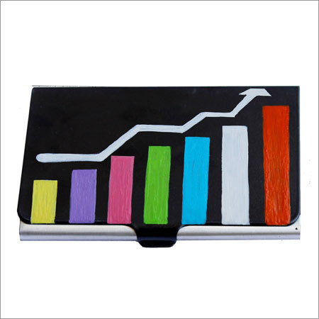 Sales Manager-Customized and Trendy Metal Card Holder - Artificial Leather & Stainless Steel, 90x60x10 mm, Black, Stylish Durable Design