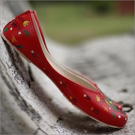 Hand Painted Punjabi Jutti for Sangeet Wedding Fun