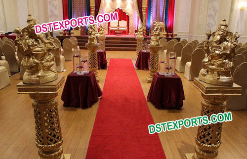 Carved Fiber Pillars