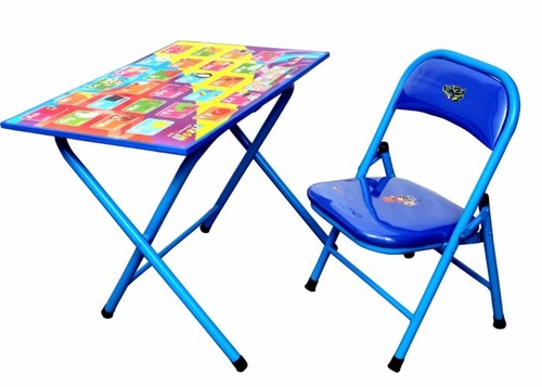 Metal Frame Folding Table Chair