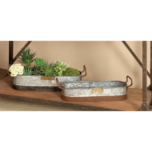 Naturals Antique Galvanized Planter
