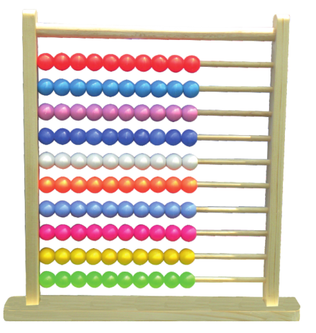 Wooden Abacus Large With Plastic Beads