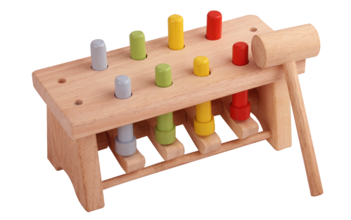 Wooden Hammer Toys With Pegs Deluxe