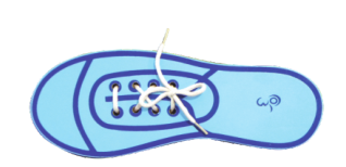 Wooden Lacing Toy Shoe