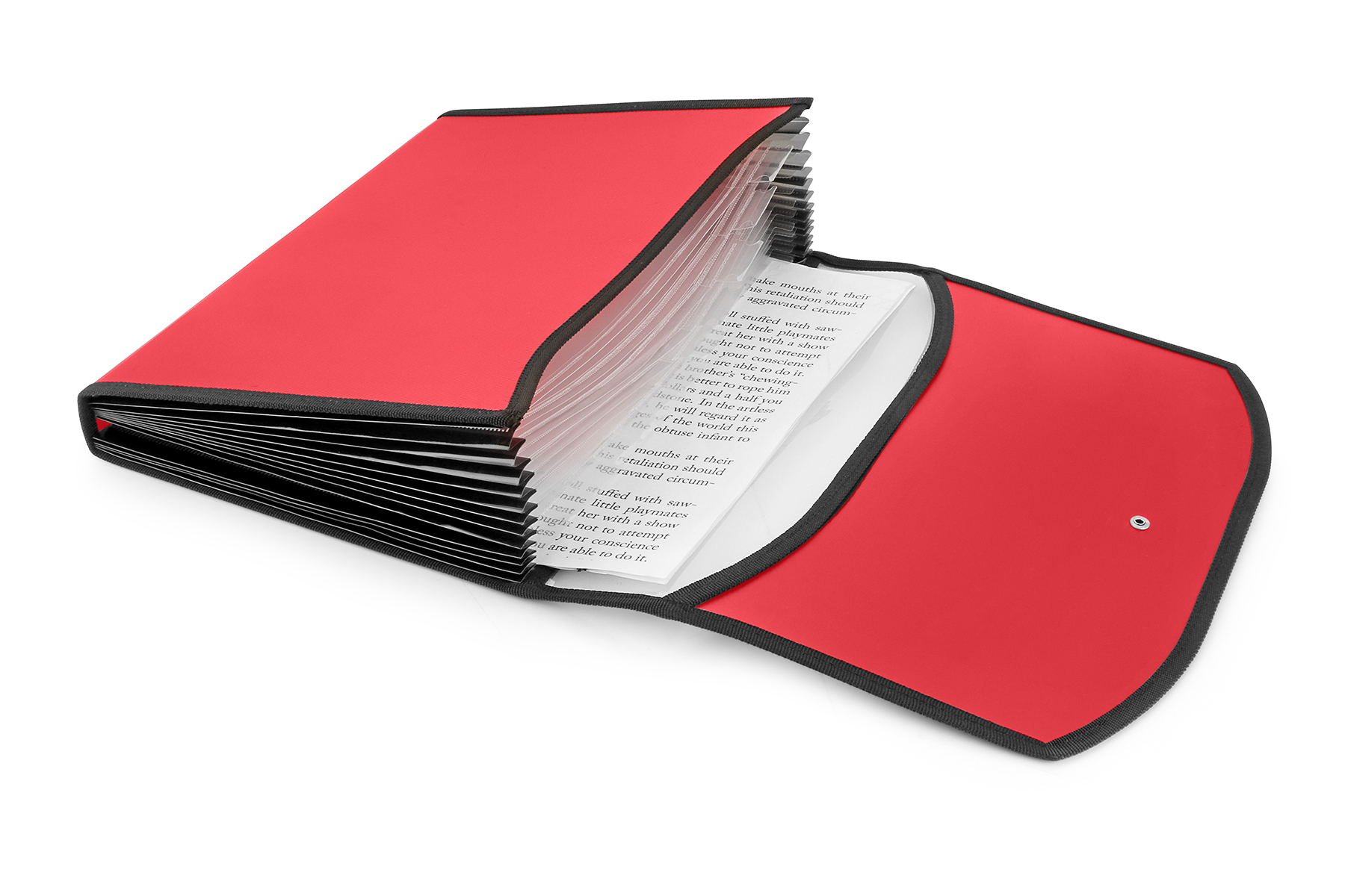 Expanding File Transparent Window 13 Pockets