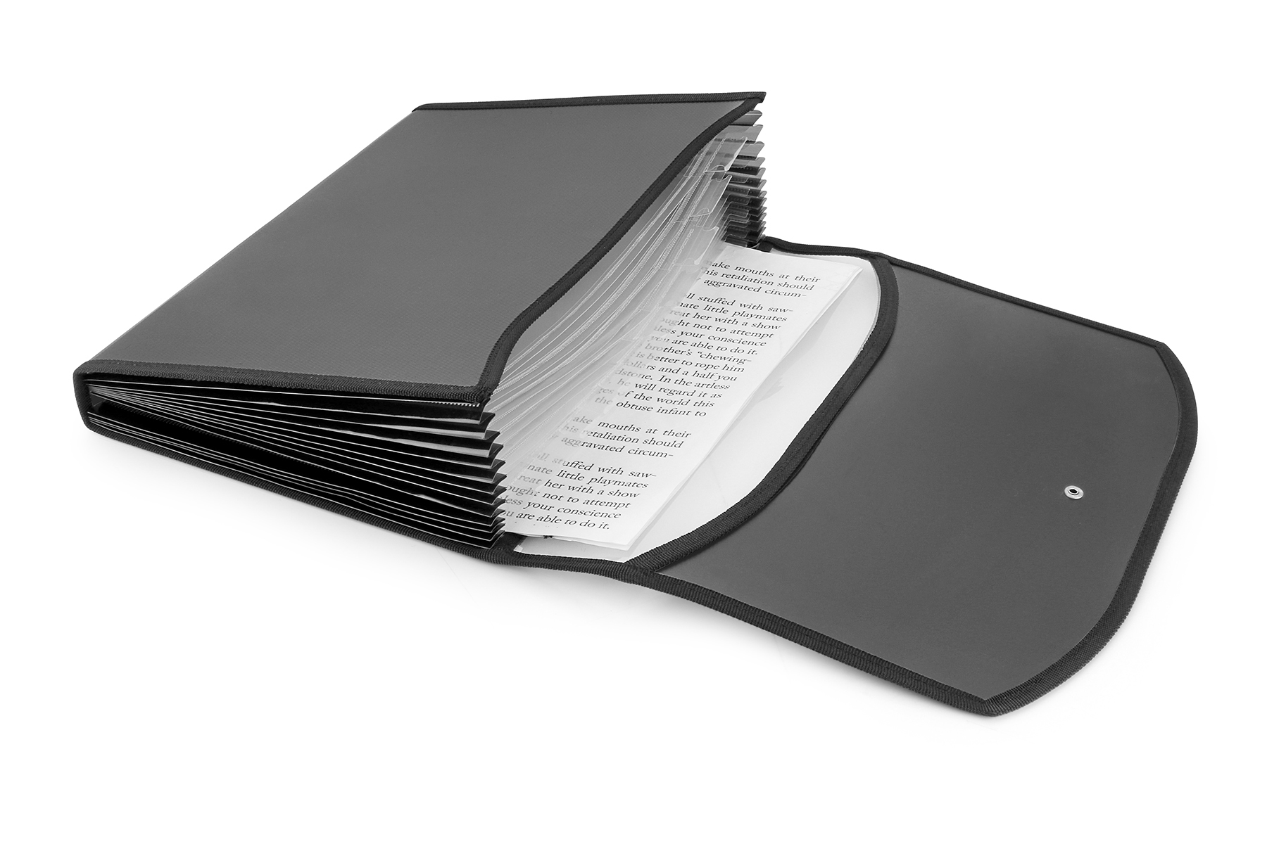 Expanding File Transparent Window 13 Pockets