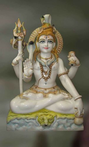 Marble Shiva Parvati Statue 