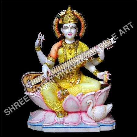 Marble Saraswati Statue