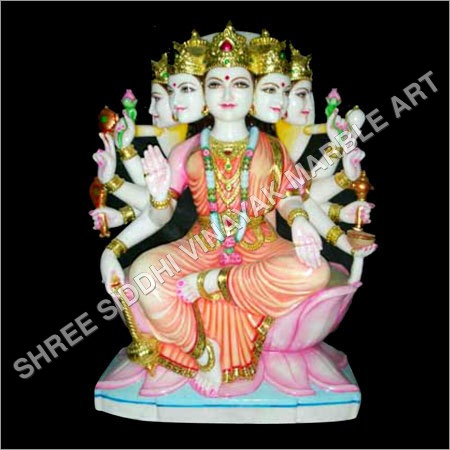 Marble Gayatri Maa Statue