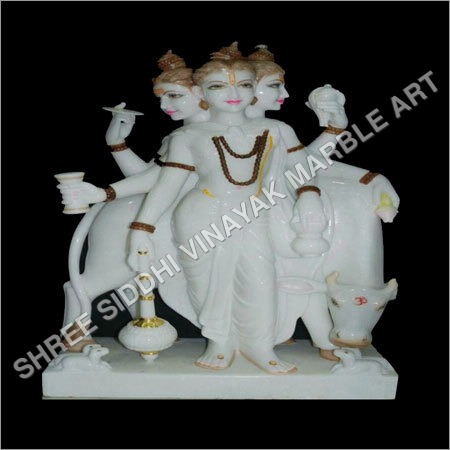 Marble Dattatreya Statue