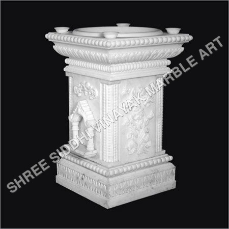 Marble Tulsi Pot
