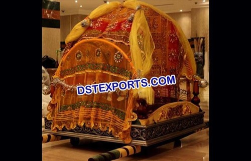 Wooden Carved Wedding Doli