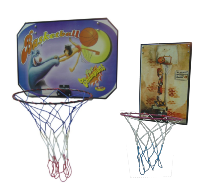 Indoor Basketball Board - Wood, Nylon & Metal, 15cm Basket Diameter, Blue | Durable, Lightweight, Fun, Attractive, Indoor Use