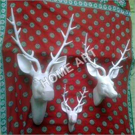 Artificial White Deer Head