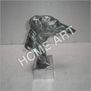 Aluminium Dog Head Statue