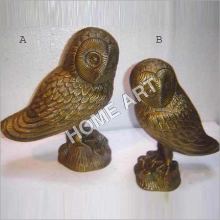 Aluminum Owl Set Sculpture