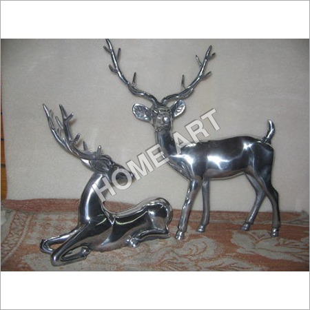 Metal Deer Pair