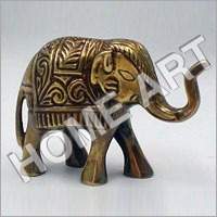 Brass Elephant Sculpture