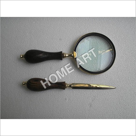 Letter Opener and Stylish Magnifying Glass Set